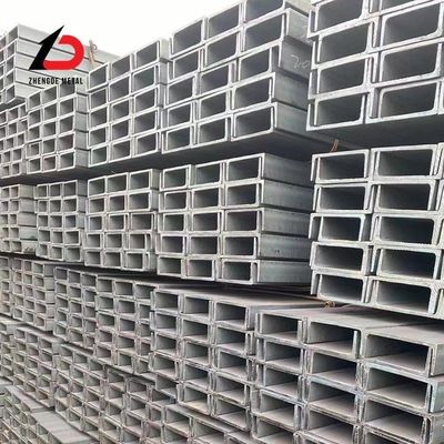 Acero de canal U C perforado para el soporte de la construcción