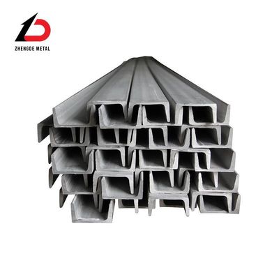 Peso ligero H C U Canal ASTM A36 Sch80 SS400 S235jr W24 X 131 Acero de carbono laminado en caliente