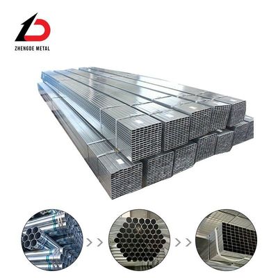 ASTM DN60 80 Sch.20 40 tubo galvanizado redondo cuadrado rectángulo cuadrado tubo galvanizado de pared delgada pared gruesa gran diámetro tubo de acero soldado galvanizado