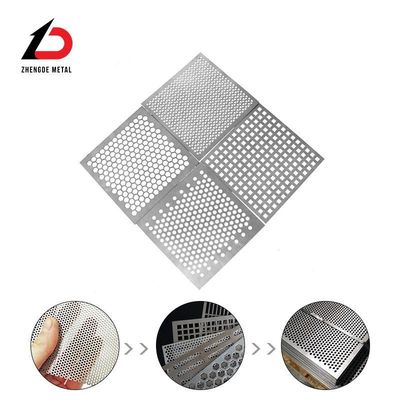Venta de fábrica de aluminio/acero inoxidable 304 Panel metálico perforado/malla metálica perforada