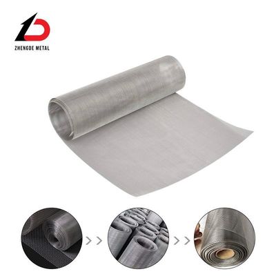 SS304 316 tela de malla de alambre de acero inoxidable Galvanizado Cuadrado Tejido Filtro Plano Twill holandés Trenzado malla sinterizada