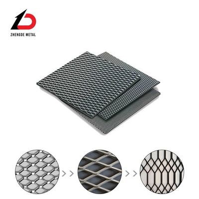 0.1mm-30mm Acero suave malla de extensión de estiramiento malla de metal expandida
