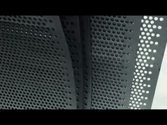 Rejas de metal perforado personalizado de acero inoxidable de aluminio de cobre de latón de colores